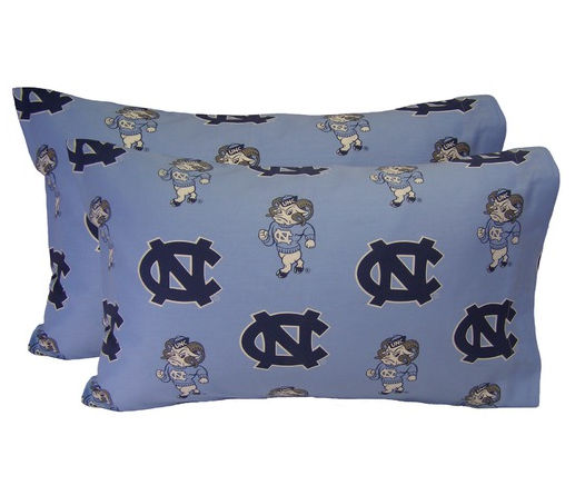 Ncupckgpr Unc Printed Pillow Case- King- Set Of 2- Solid