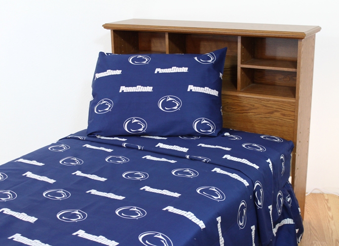 Psusstw Penn State Printed Sheet Set Twin- Solid