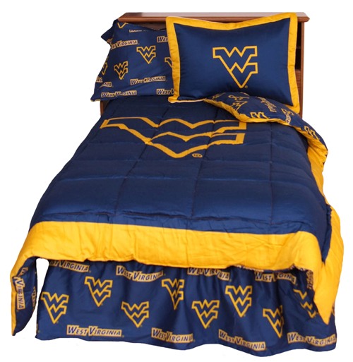 Wvacmkg West Virginia Reversible Comforter Set -king