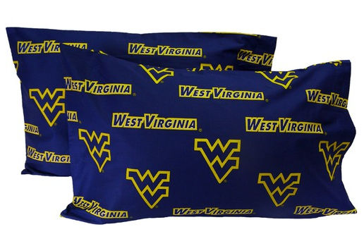 Wvapckgpr West Virginia Printed Pillow Case- King- Set Of 2- Solid