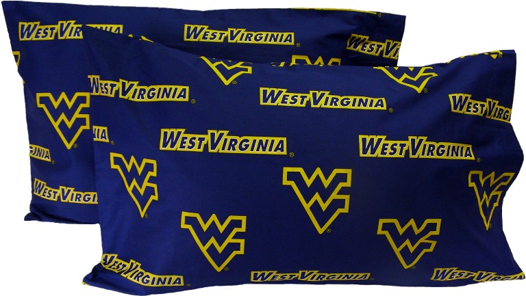 Wvapcstpr West Virginia Printed Pillow Case- Set Of 2- Solid