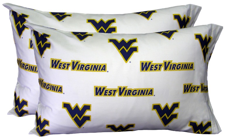 Wvapcstprw West Virginia Printed Pillow Case- Set Of 2- White