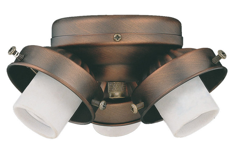 Concord Fans Y306CGOBB Traditional 3 Light Turtle Fitter Oil Brushed Bronze