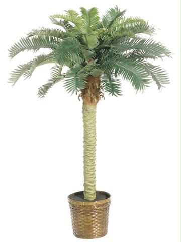 AFC LPP040GR Pack of 2 Potted Artificial Phoenix Palm Trees 4 ft.