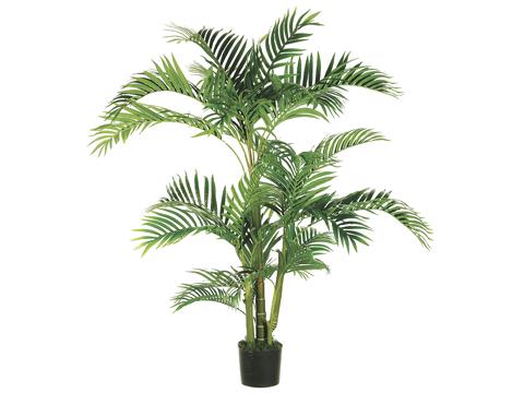 AFC LTP145GR Pack of 2 Artificial Potted Tropical Kentia Palm Trees 5 ft.