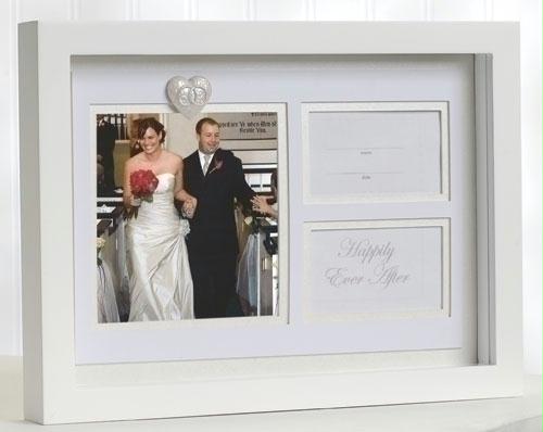 RINC 61513 4 Happily Ever After Wedding Shadow Box 3.5 in. x 3.75 in. Photo Picture Frames