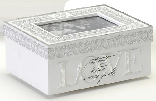 Rinc 63478 8 In. Wedding Anniversary Romance 25 Silver Years Musical Keepsake... by Uncle Jules