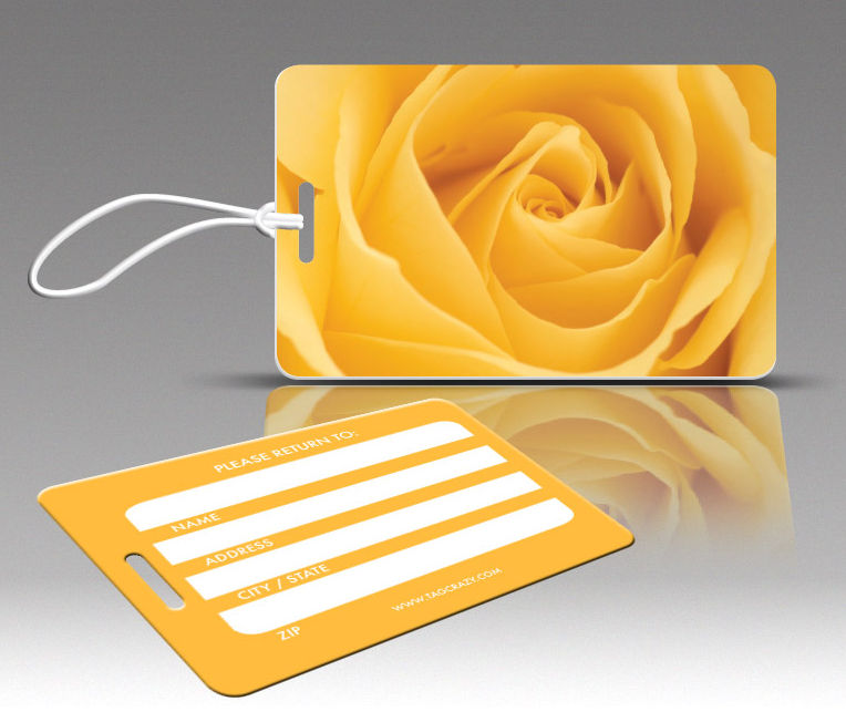 770498 Tagcrazy Luggage Tags- Yellow Rose- Set Of Three