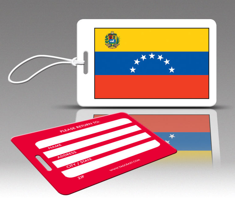 770596 Tagcrazy Luggage Tags- Venezuela Flag- Set Of Three