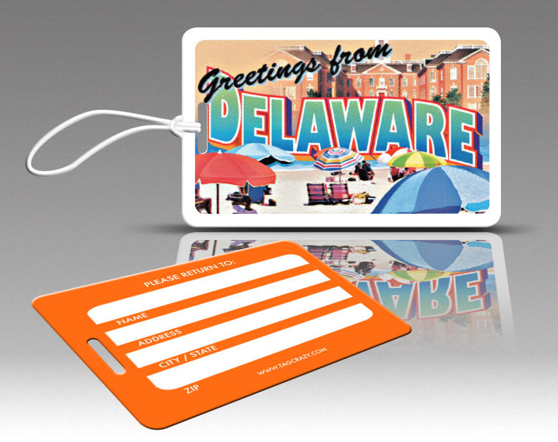 770693 Tagcrazy Luggage Tags- Delaware- Set Of Three