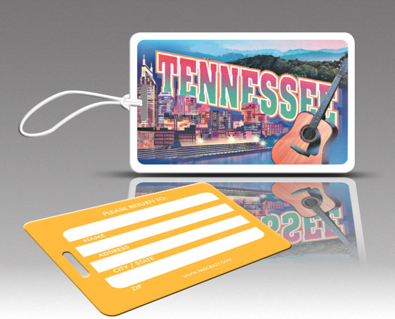 770746 Tagcrazy Luggage Tags- Tennessee- Set Of Three