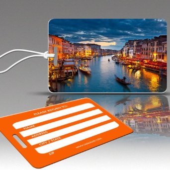 770809 Tagcrazy Luggage Tags- Canals Of Venice Italy- Set Of Three