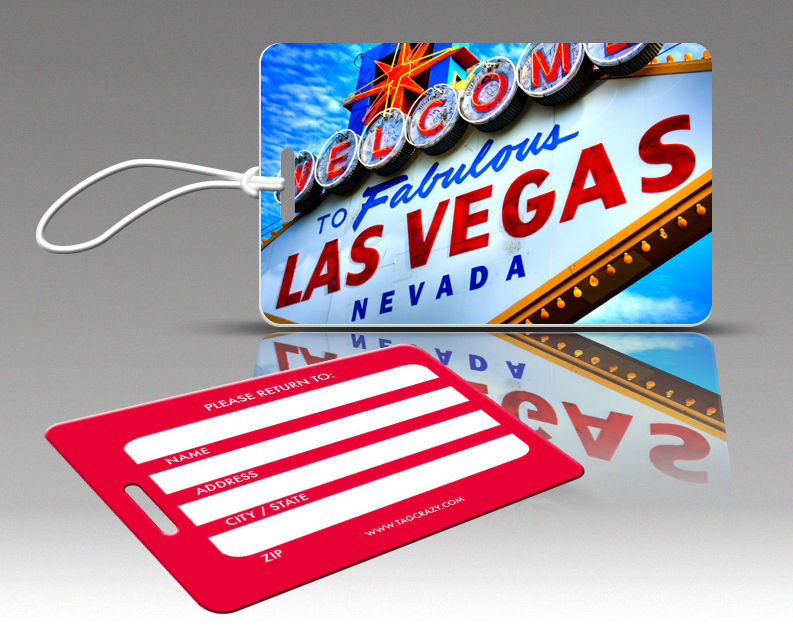770838 Tagcrazy Luggage Tags- Las Vegas- Set Of Three