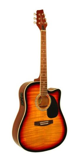 UPC 809312000513 product image for Kona KSP1CESB Special Cutaway Electric-Acoustic Guitar in Tobacco Sunburst | upcitemdb.com