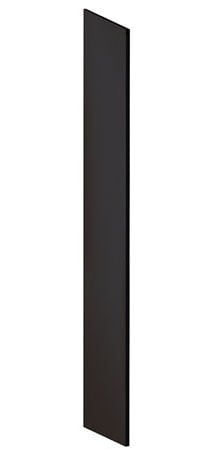 22234blk Side Panel For Extra Wide Designer Wood Locker With Sloping Hood - Black