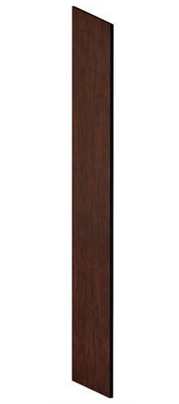 22234mah Side Panel For Extra Wide Designer Wood Locker With Sloping Hood - Mahogany
