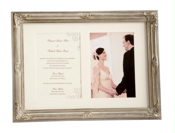 Dcbk 21525 Pack of 2 Elegant Wedding Photo and Invitation Silver Frames 14.75... by Uncle Jules