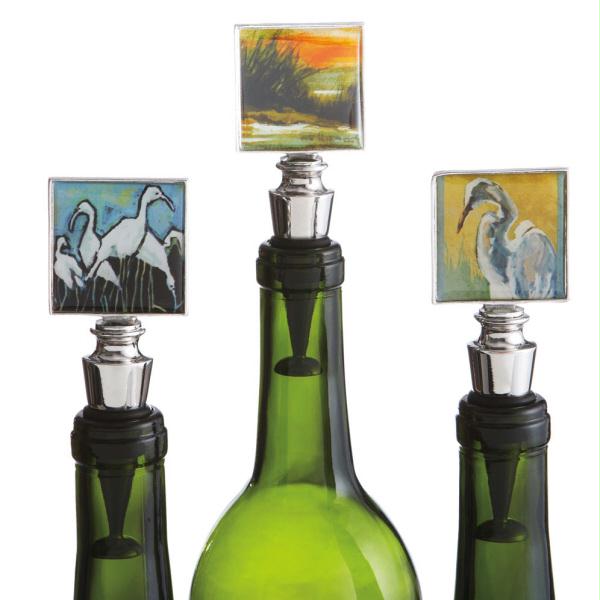DCBK 301920 Pack of 6 Beach ShoreBird Themed Wine Bottle Stoppers