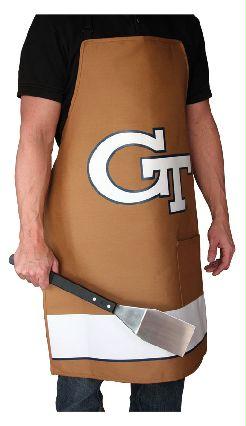 DGT GTAPRONGTE Pack of 2 Premium NCAA Apparel Georgia Tech University BBQ Grilling Aprons