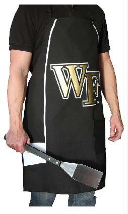 DGT GTAPRONWAK Pack of 2 Premium NCAA Apparel Wake Forest University BBQ Grilling Aprons