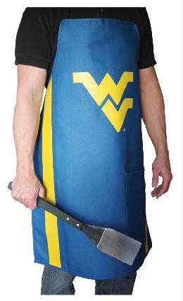 DGT GTAPRONWVU Pack of 2 Premium NCAA Apparel West Virginia University BBQ Grilling Apron