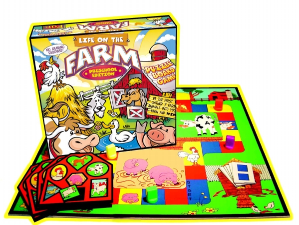 10111-1 Preschool Life On The Farm Board Game