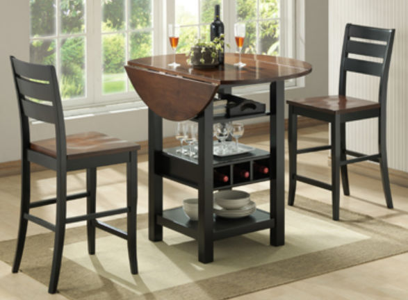 Bernards 5919 Ridgewood Barstool  BlackMahogany