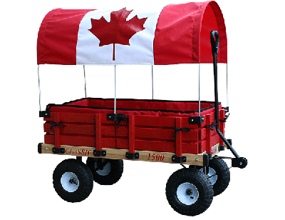 04879 20 In. X 38 In. Wooden Cdn Covered Wagon With Pads