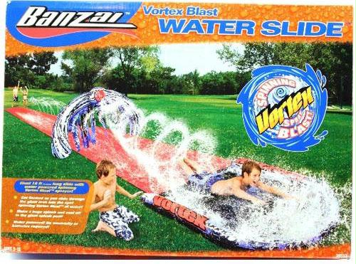AMZ VORTEX BLAST Giant 18 ft. Long Banzai Vortex Blast Summer Fun Outdoor Inflatable Water Slide
