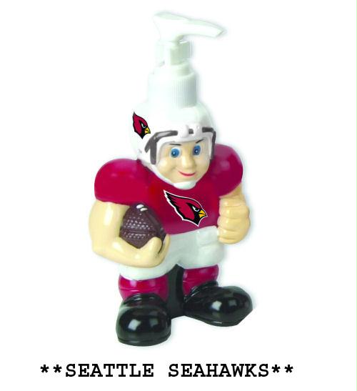 SCS 16926 NFL Seattle Seahawks Bathroom Soap Dispenser Figure