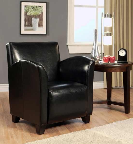 Marais HSSF637BLK Bicast Leather ArmchairBlack
