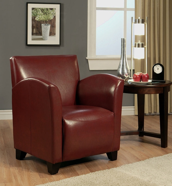 Marais HSSF637BRG Bicast Leather ArmchairBurgundy
