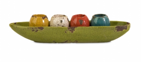 Lighting Business 401705 Mercade Tealight Candle Holders in Tray  Set of 5