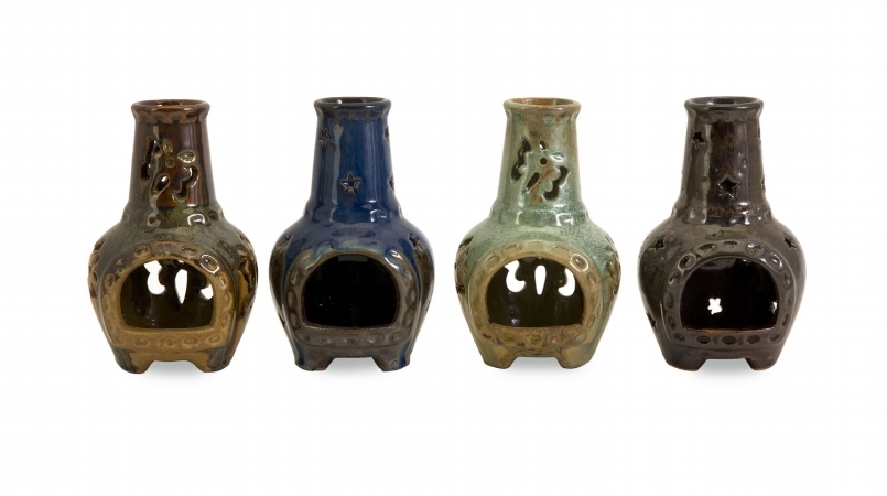 Lighting Business 111884 Mini Chiminea Candle Holders  Set of 4