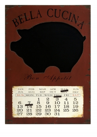 Lighting Business 27362 Pig Chalkboard Calendar