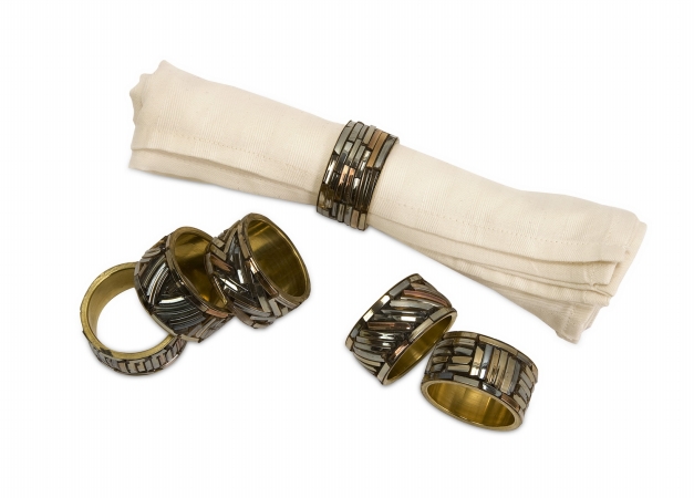 Lighting Business 704126 Prestige Napkin Rings  Set of 6