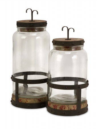 Lighting Business 563552 Sloan Lidded Canisters Set of 2