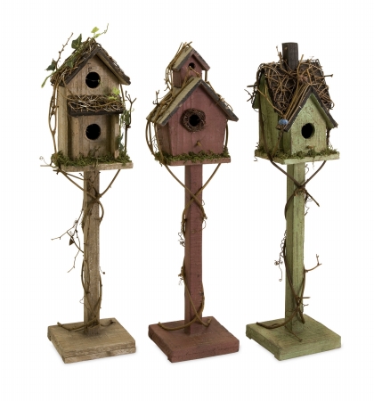 Lighting Business 290943 Carthage Standing Birdhouses  Set of 3