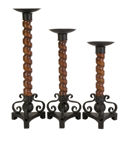 Lighting Business 472133 CK Wallace Candle Holders  Set of 3