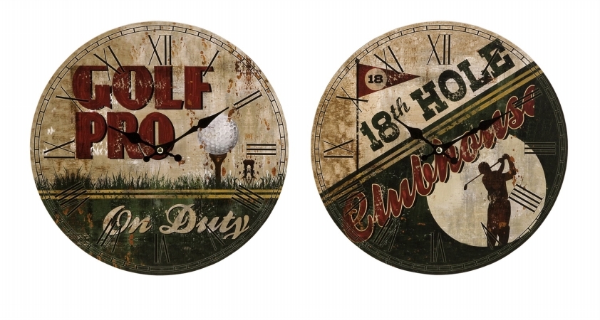 Lighting Business 370292 Golf Clocks  Set of 2