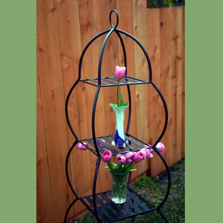 Pangaea Home  Garden FMC3080PK Victorian Iron Plant Stand  Black