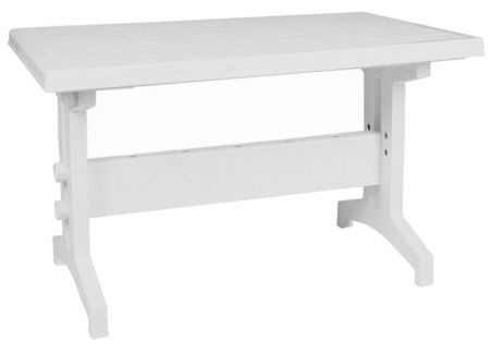 Isp180-whi 28 In. X 47 In. Rectangular Table - White- Set Of 1