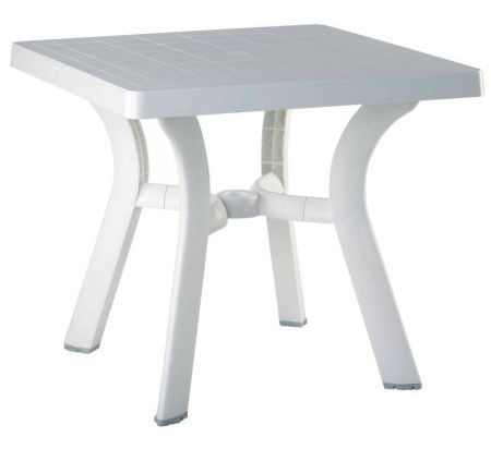 Isp168-whi Viva 31 In. Square Table - White- Set Of 1