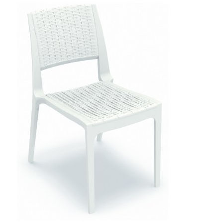 Isp830-whi Verona Chair - White- Set Of 2