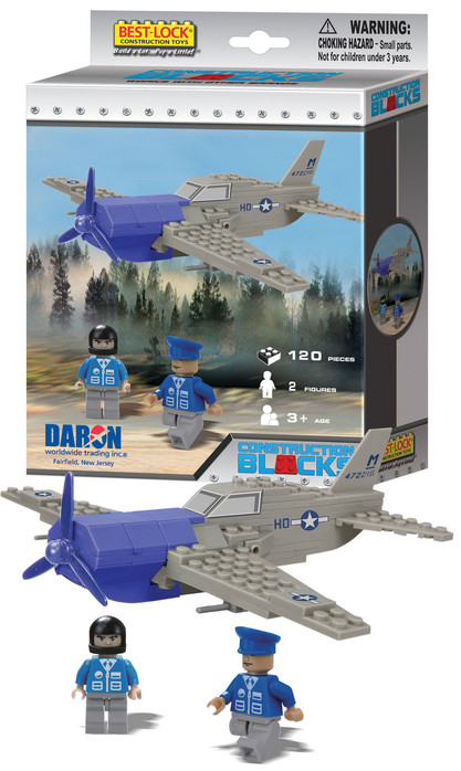 Bl70102 Wwii Plane 120 Piece Construction Toy