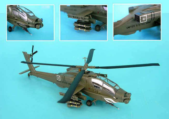 Easy Models EM37028 Us Army AH64 172 1st Armored Division#44; Balaq#44; Iraq#44; January 2004