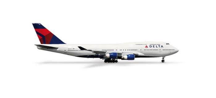 Herpa 500 Scale HE506915 Delta 747400 1500