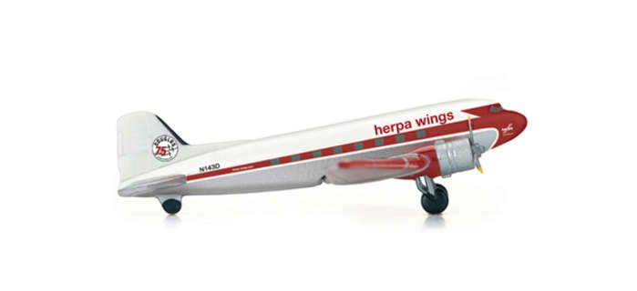Herpa 500 Scale HE517690 Herpa DC3 1500 75 Years