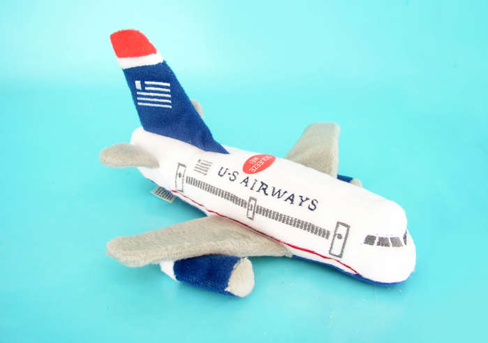 Plush Toys MT023 US Airways Plush Plane with Sound