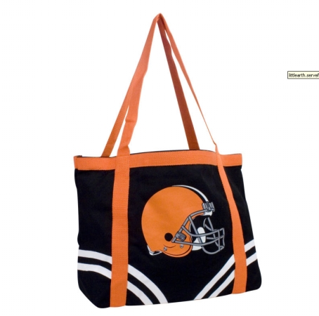 ProFANity by Littlearth 73015BRWN NFL Cleveland Browns Canvas Tailgate Tote